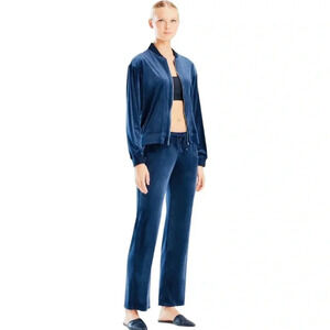 NATORI | Women’s Luxe Velour Bomber Zip Up Jacket Size S